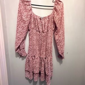 Princess Polly Red Floral Blouse